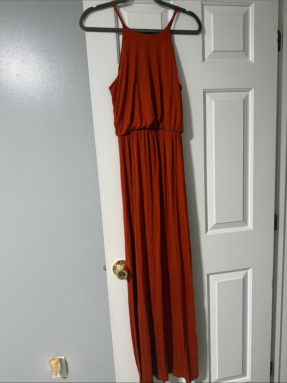 Forever 21 Burnt Orange Sleeveless Maxi Dress